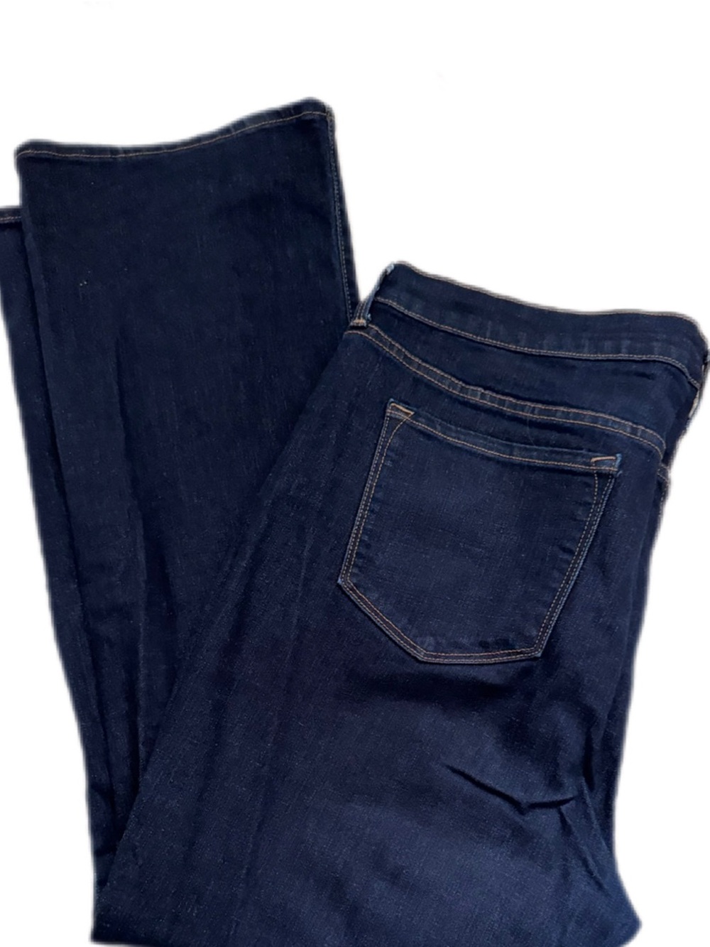 Old Navy Women's Straight Leg Jeans - Dark Indigo - Picture 2 of 3